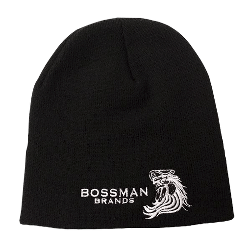 Bossman Knit Black Beanie