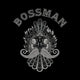 Bossman Rooster Skull Black Tee Shirt