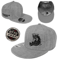 Bossman Heather Grey Snapback Hat