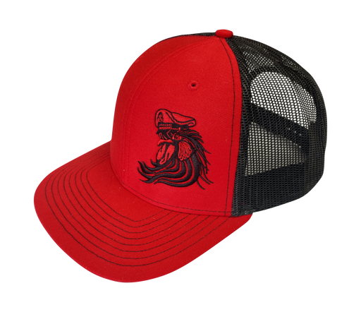 Bossman Red & Black Mesh Hat