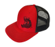 Bossman Red & Black Mesh Hat