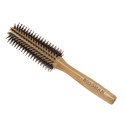 Bossman Round Boar & Nylon Bristle Brush