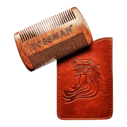 Bossman Pocket Size Sandalwood Comb & Protective Case